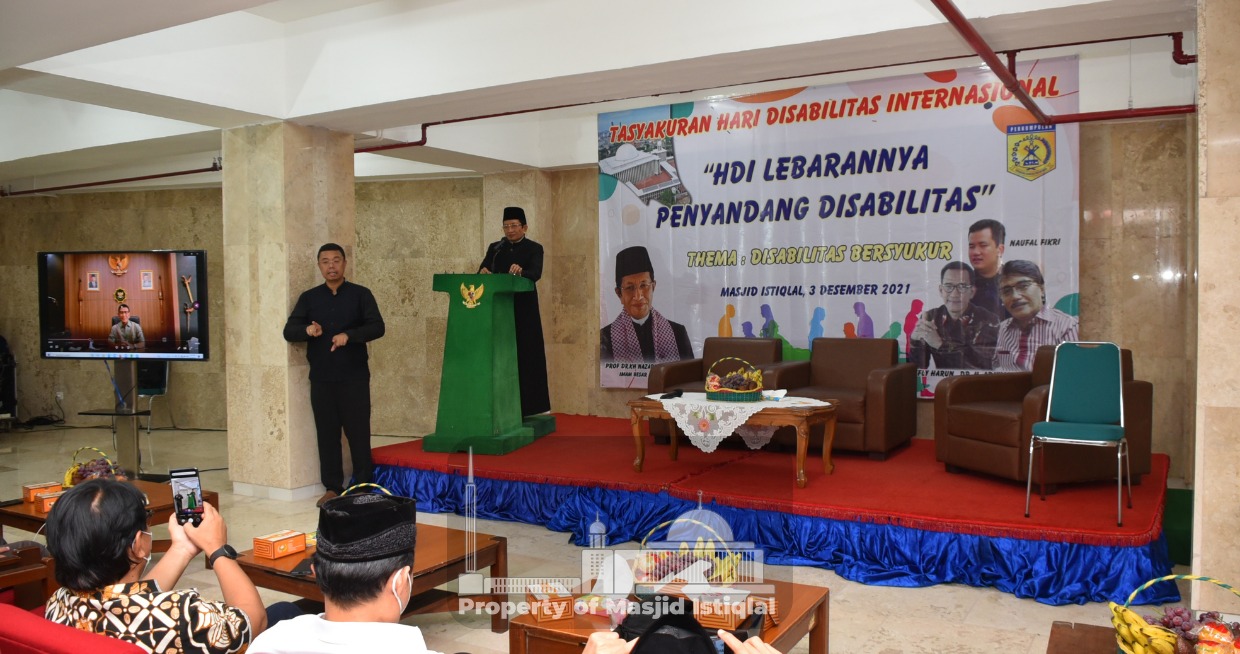 Peringati HDI 2021, KH Nasaruddin Ajak Penyandang Disabilitas Terus Percaya Diri