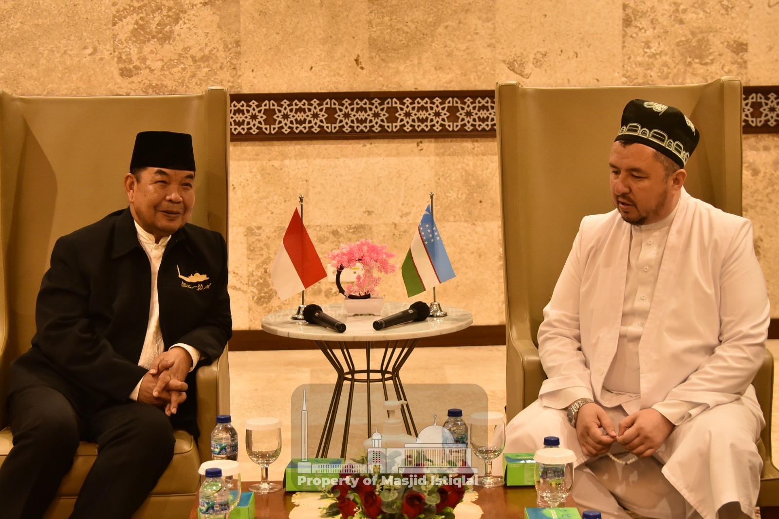 Audiensi Kabidsosdaum Laksamana Pertama TNI (Pur) Asep Saepudin dengan Imam Besar Samarkand