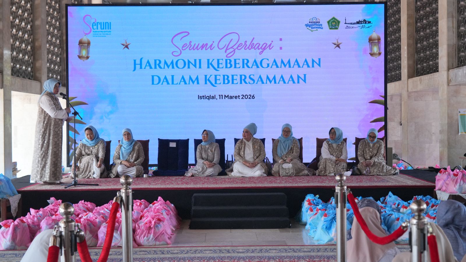 Seruni Kabinet Merah Putih Gelar Bakti Sosial, Bagikan 2.500 Sembako ke Masyarakat
